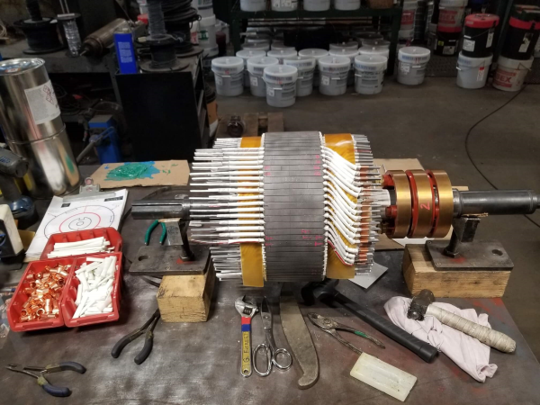 DC motor repair